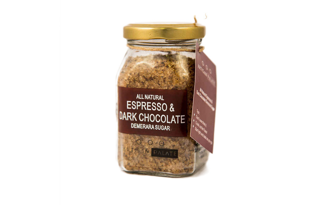 Artisan Palate All Natural Espresso & Dark Chocolate Demerara Sugar   Glass Jar  150 grams